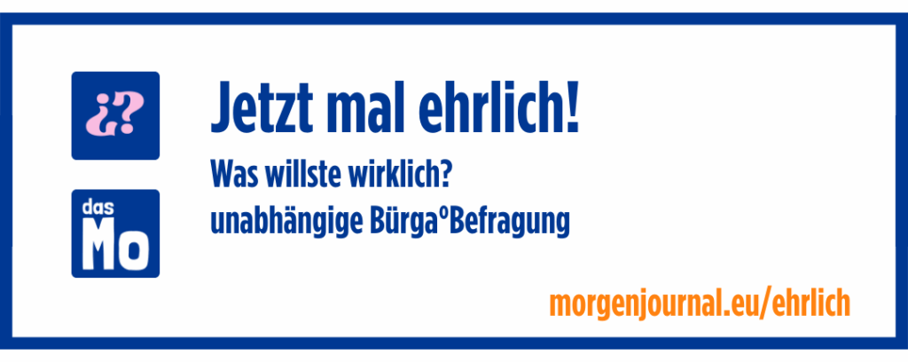 Banner: Jetzt mal ehrlich! Was willste wirklich? unabhängige Bürga°Befragung