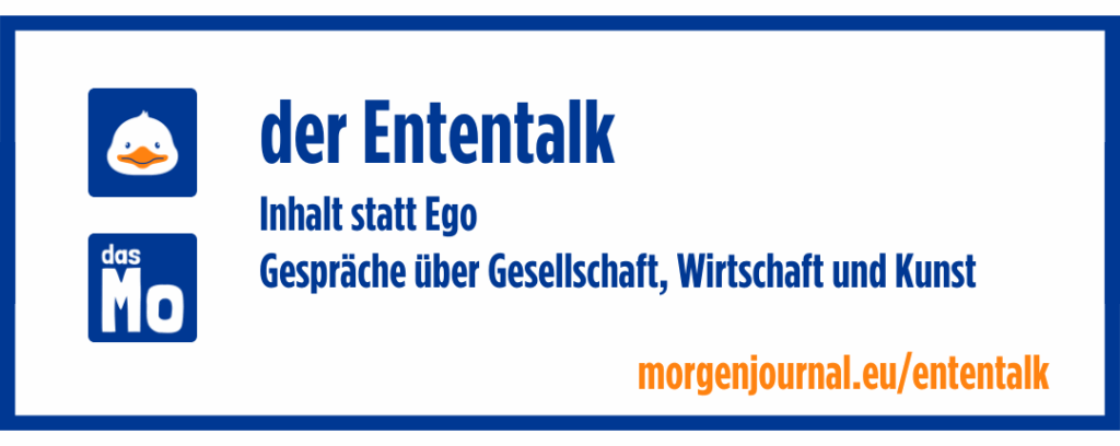 Banner: dasMo - der Ententalk - Inhalt statt Ego - Gespräche über Gesellschaft, Wirtschaft, Kunst