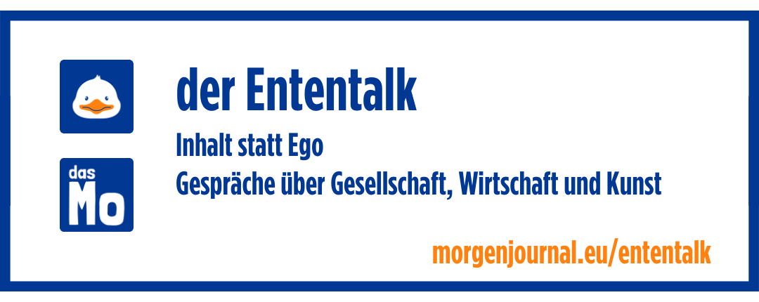 Banner: dasMo - der Ententalk - Inhalt statt Ego - Gespräche über Gesellschaft, Wirtschaft, Kunst