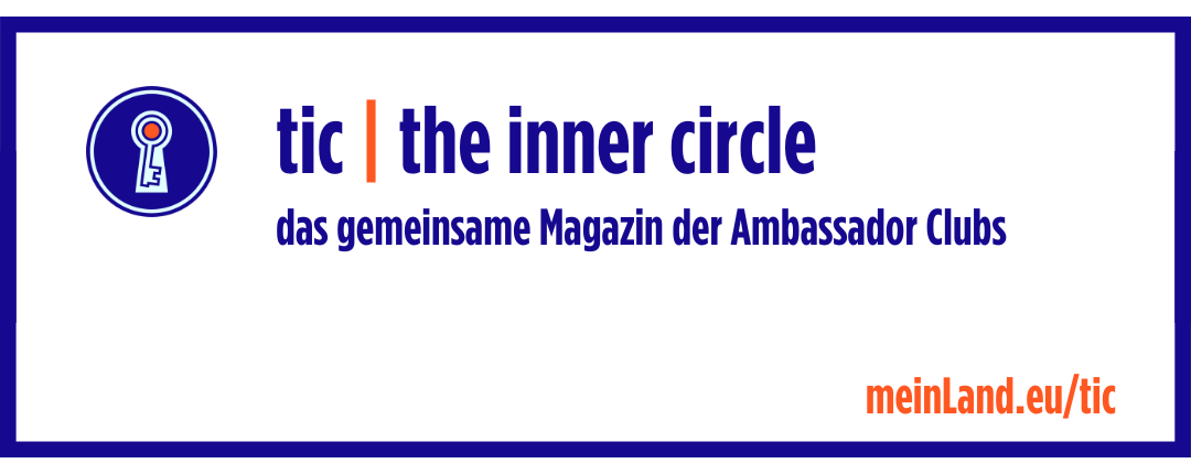 Banner: tic | the inner circle - das gemeinsame Magazin der Ambassador Clubs