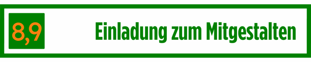 Einladung zum Mitgestalten