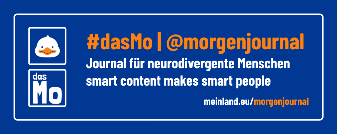 Banner: dasMo | @morgenjournal | Journal für neurodivergente Menschen