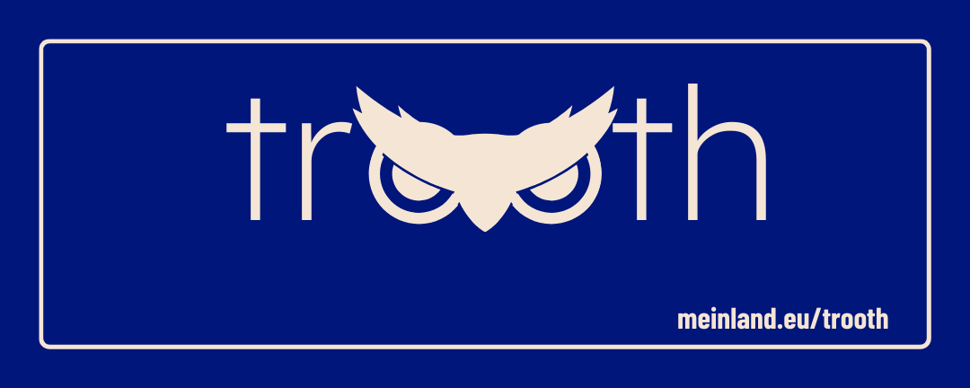 Banner: trooth - Satire zum Selbermachen
