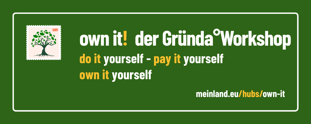 Banner: 185 - der Gründa-Workshop - do it yourself, pay it yourself, own it yourself