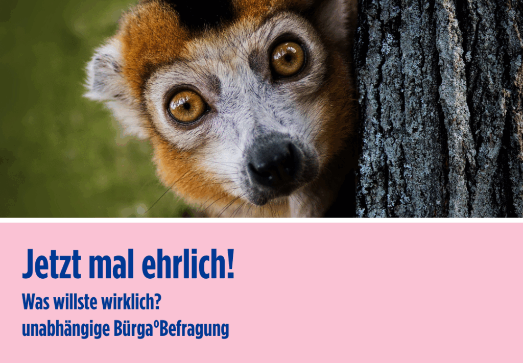 Jetzt mal ehrlich! Was willste wirklich? unabhängige Bürga°Befragung
